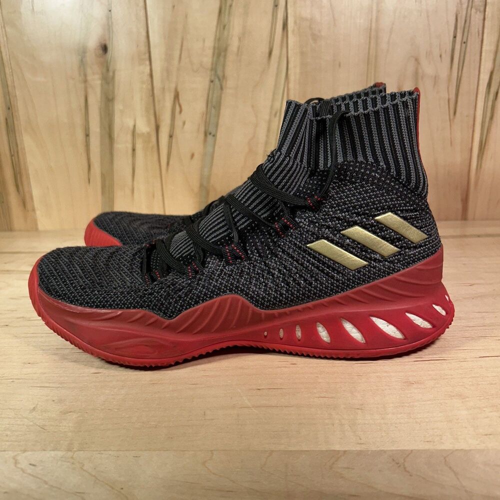 Adidas Crazy Explosive Primeknit Men's Black/Red Basketball Sneakers Size 9